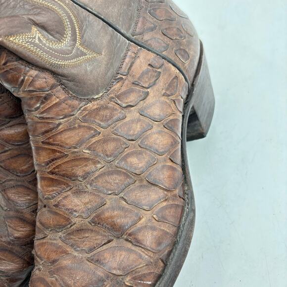 Vintage Ant Eater Leather Western Boots Men\'s 9.5D Cowboy Workwear main image 3